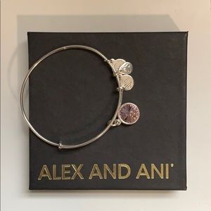 Alex and Ani Gemini Purple bracelet